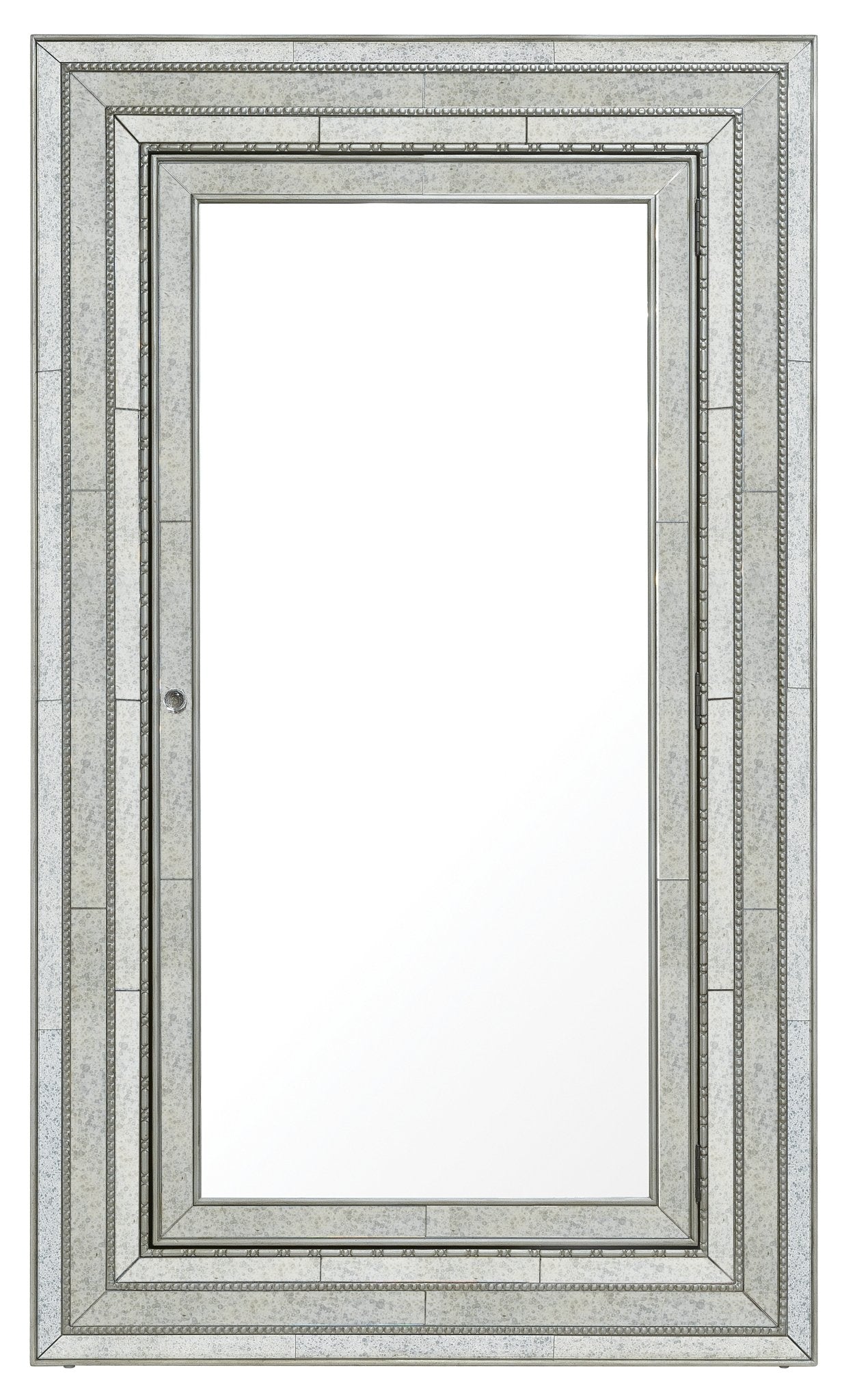 HookerMelange Glamour Floor Mirror withJewelry Armoire Storage