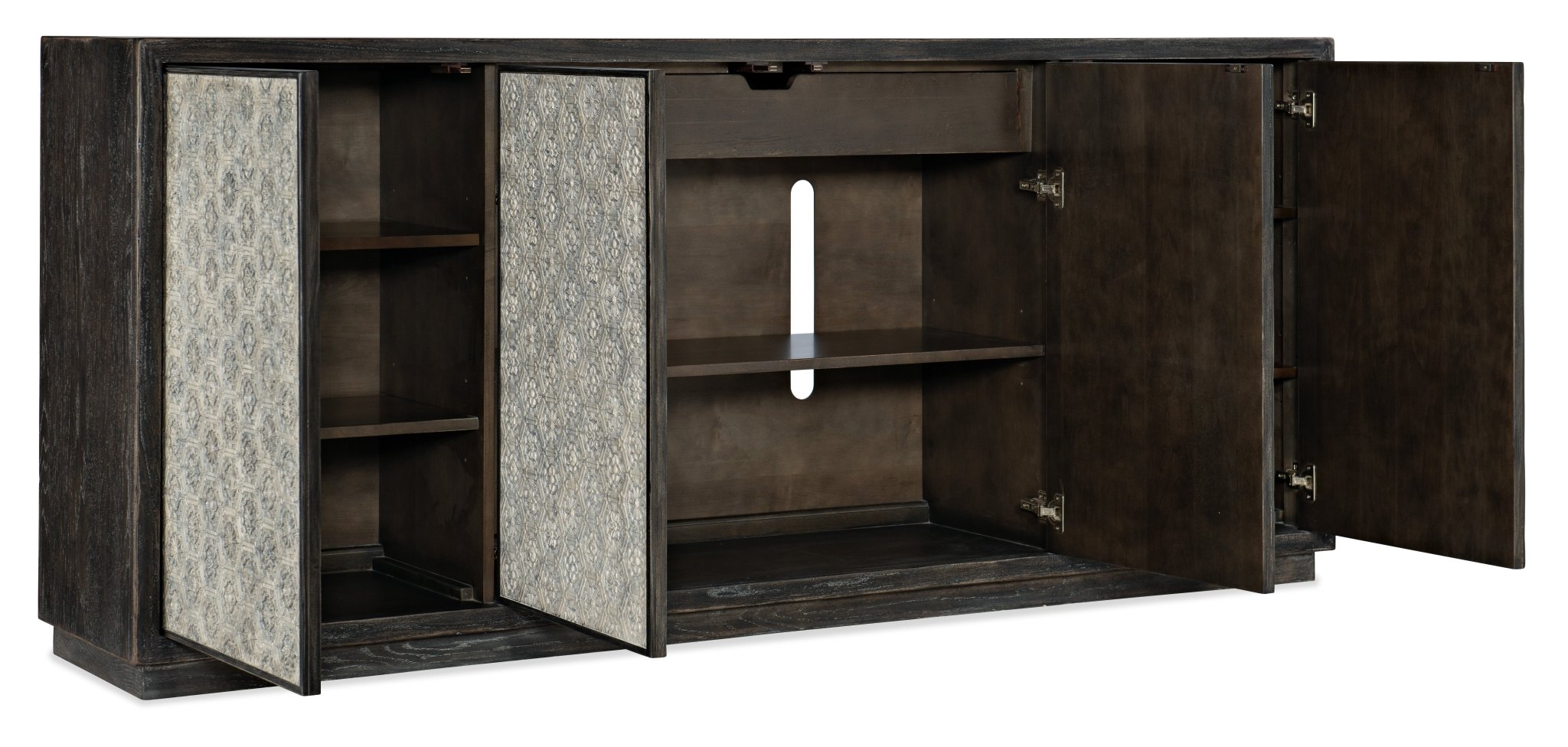 HookerMelange Greystone Four - Door Credenza
