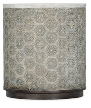 HookerMelange Greystone Round End Table