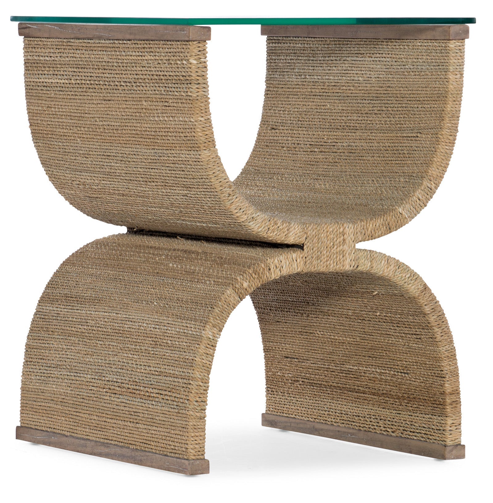 HookerMelange Lenny Woven End Table