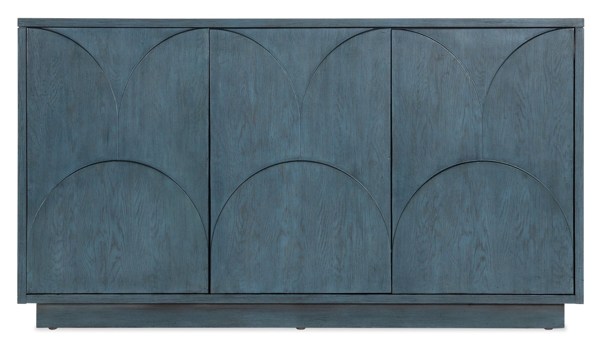 HookerMelange Round Valley Three Door Entertainment Credenza