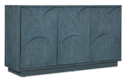 HookerMelange Round Valley Three Door Entertainment Credenza