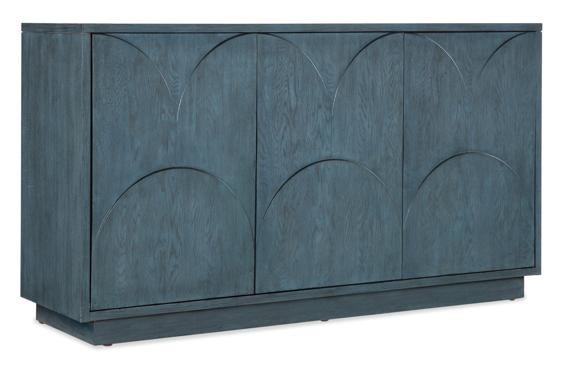 HookerMelange Round Valley Three Door Entertainment Credenza
