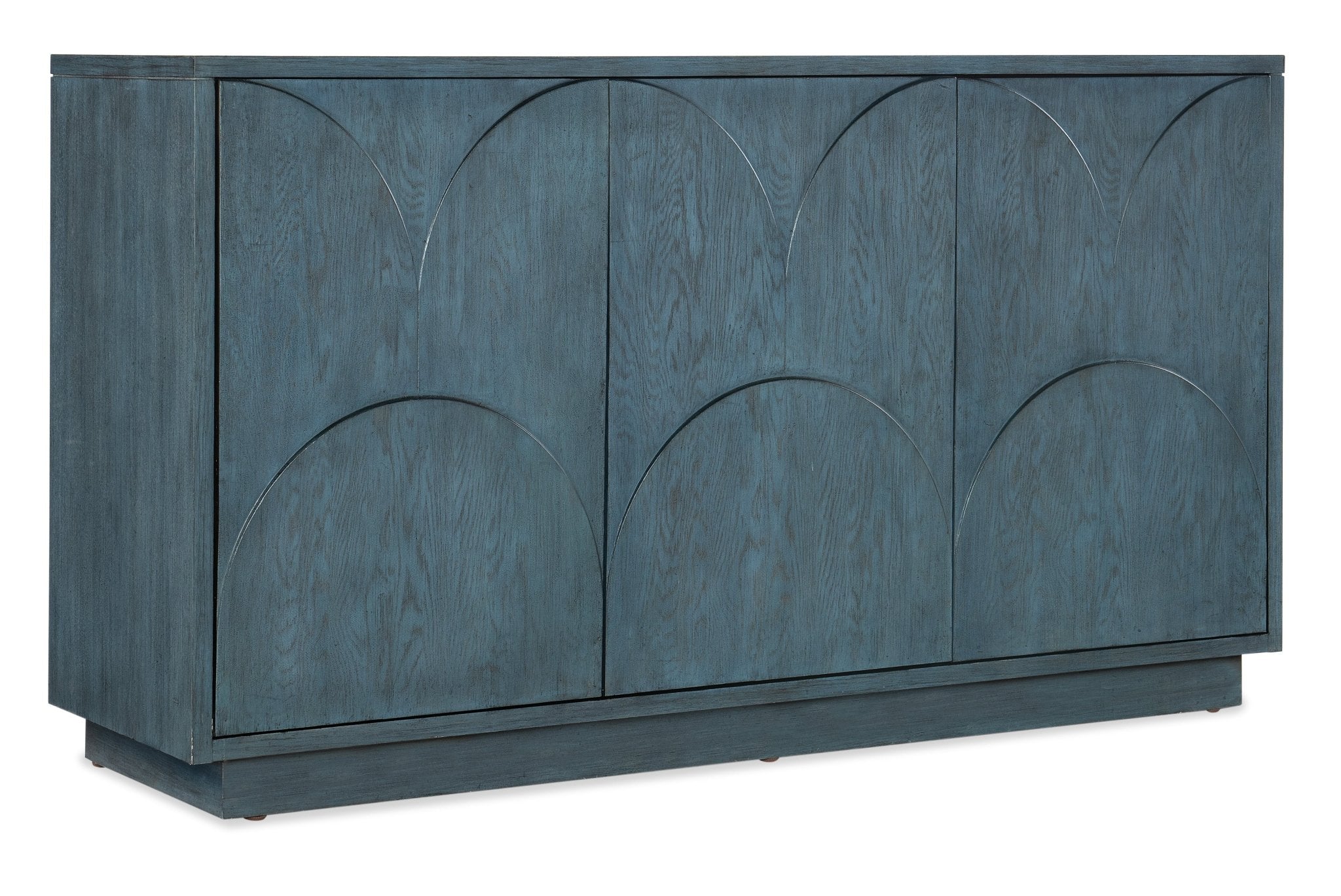 HookerMelange Round Valley Three Door Entertainment Credenza