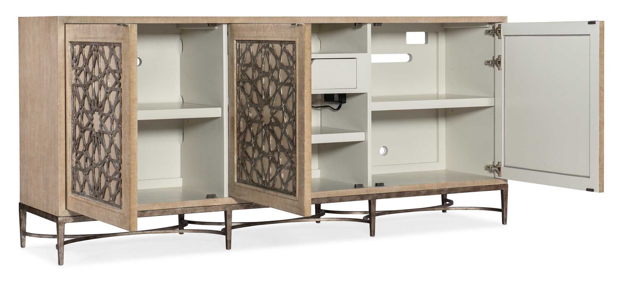 HookerMelange Suzani Three Door Entertainment Console