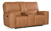 HookerMiles Zero Gravity Console Loveseat with Power Recline & Power Headrest