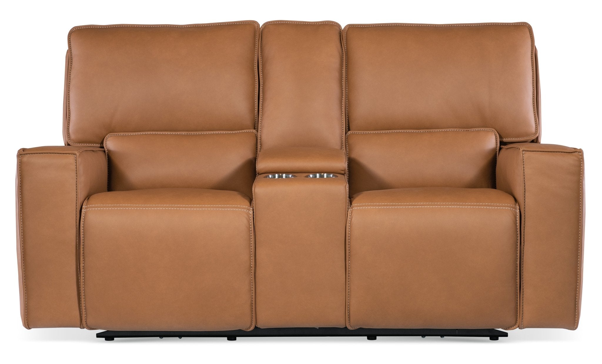 HookerMiles Zero Gravity Console Loveseat with Power Recline & Power Headrest