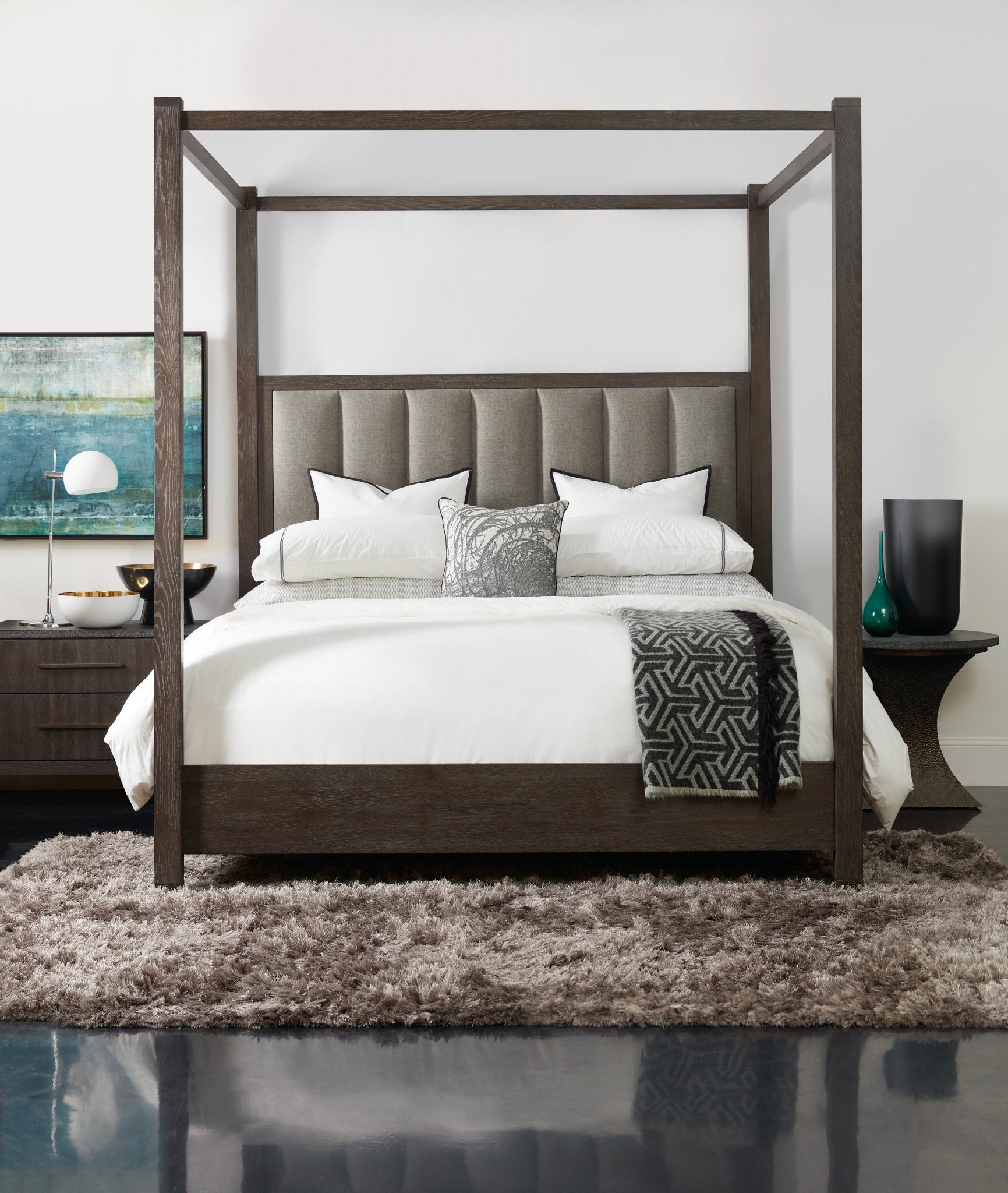 HookerMiramar Aventura Jackson King Poster Bed w - Tall Posts & Canopy