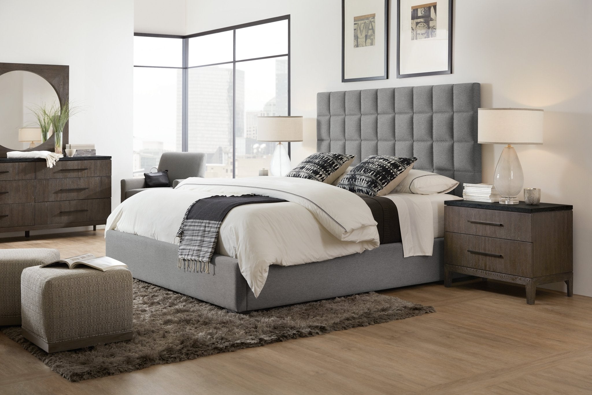 HookerMiramar Aventura Raphael Six - Drawer Stone Top Dresser