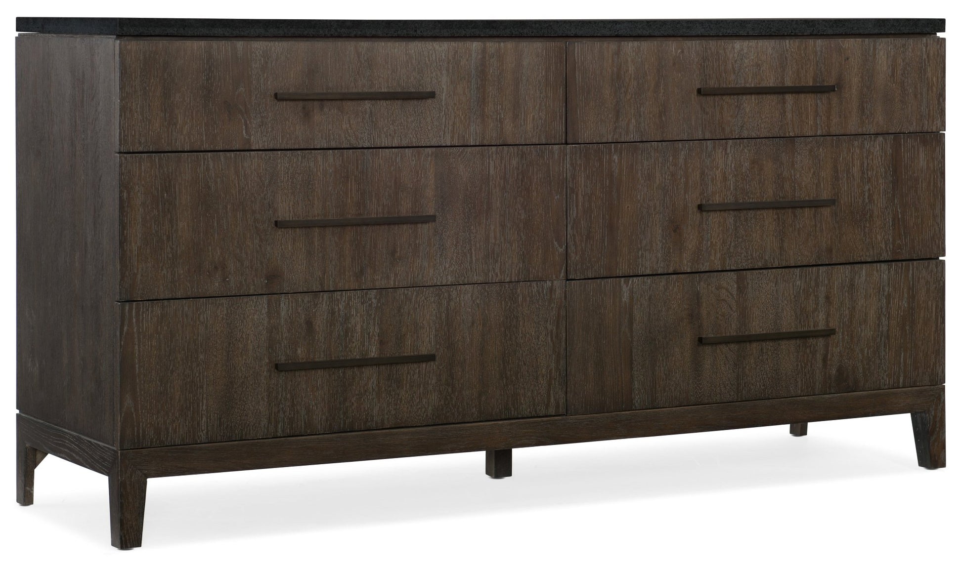 HookerMiramar Aventura Raphael Six - Drawer Stone Top Dresser