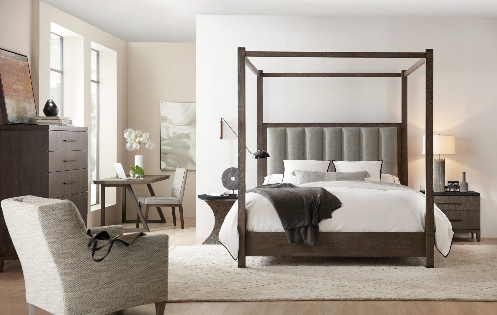 HookerMiramar Aventura San Marcos Stone Top Nightstand