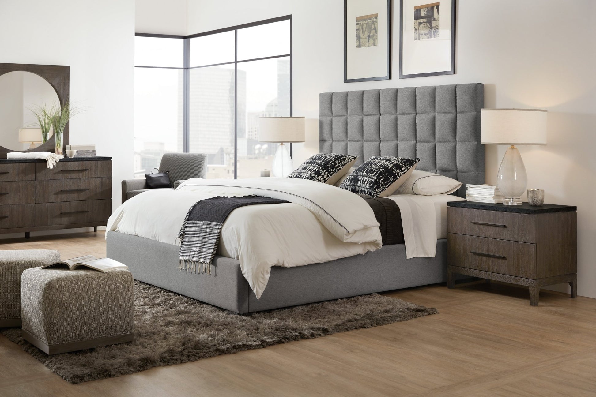 HookerMiramar Aventura San Marcos Stone Top Nightstand