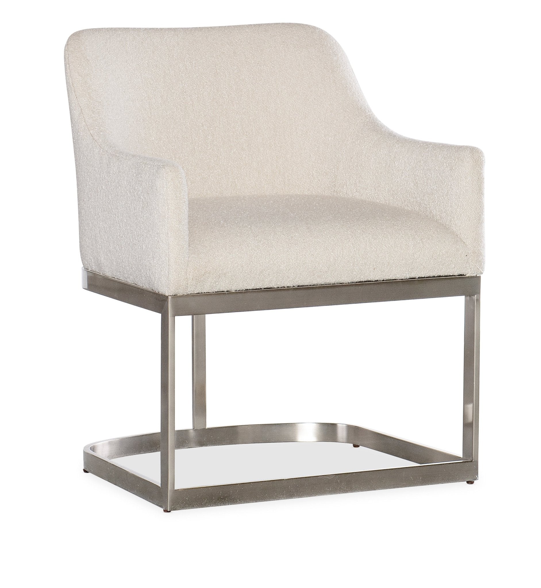 HookerModern Mood Upholstered Arm Chair with Metal Base