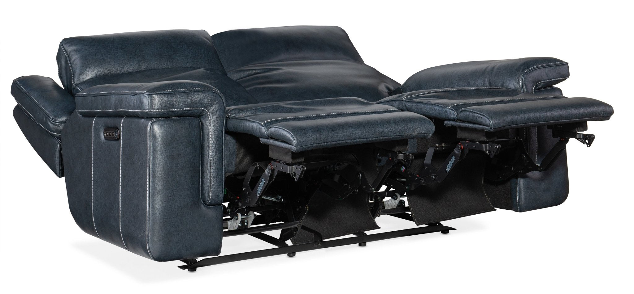 HookerMontel Lay Flat Power Loveseat with Power Headrest & Lumbar