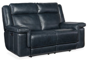HookerMontel Lay Flat Power Loveseat with Power Headrest & Lumbar