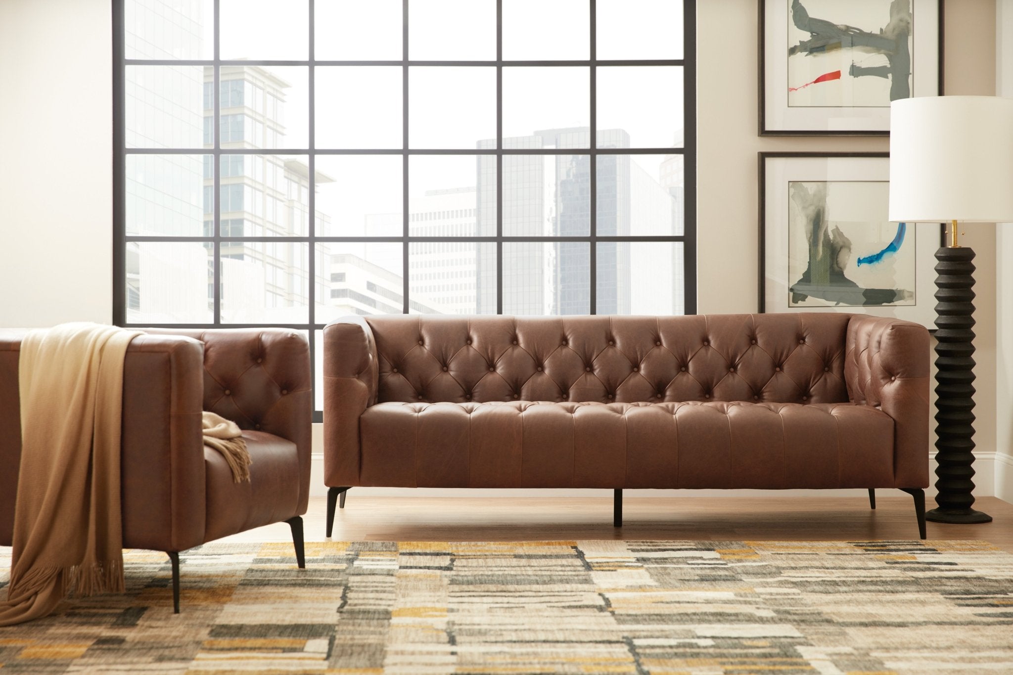 HookerNicolla Leather Stationary Chair