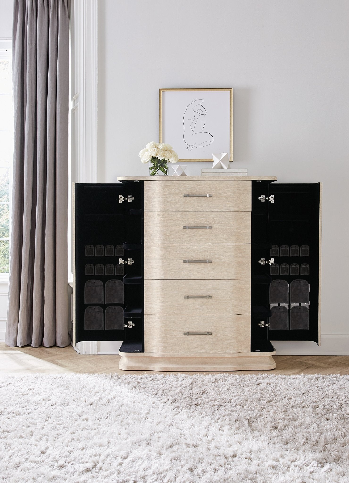 HookerNouveau Chic Five Drawer Chest