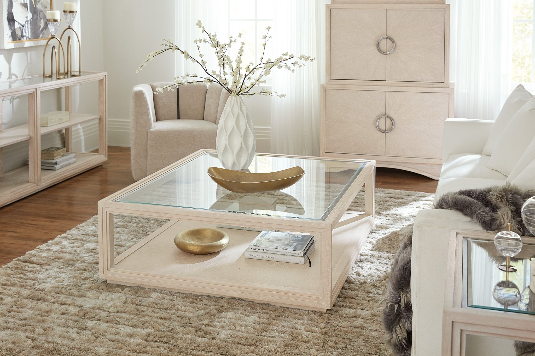 HookerNouveau Chic Rectangle Cocktail Table