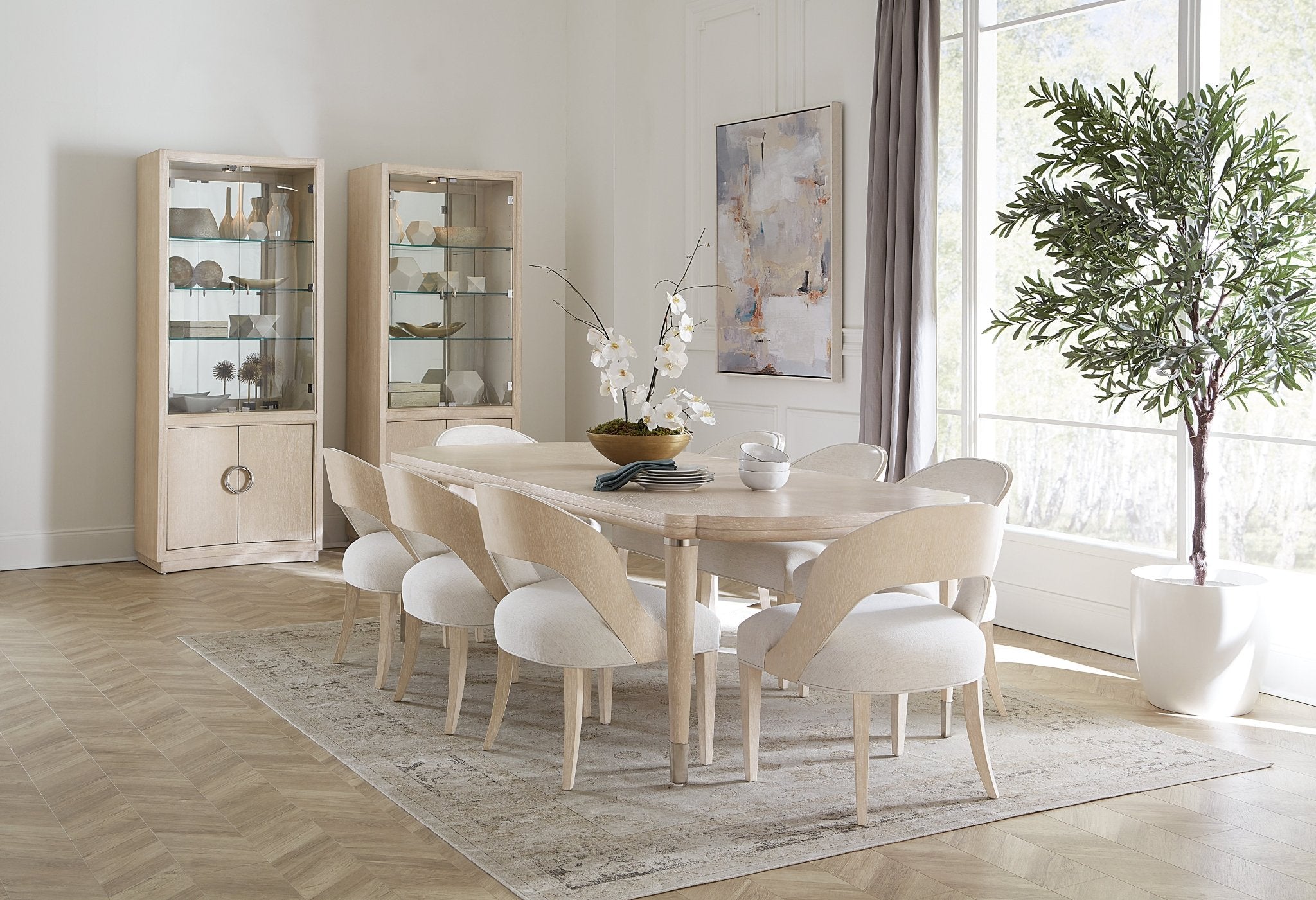 HookerNouveau Chic Rectangle Dining Table with 1 - 22in Leaf