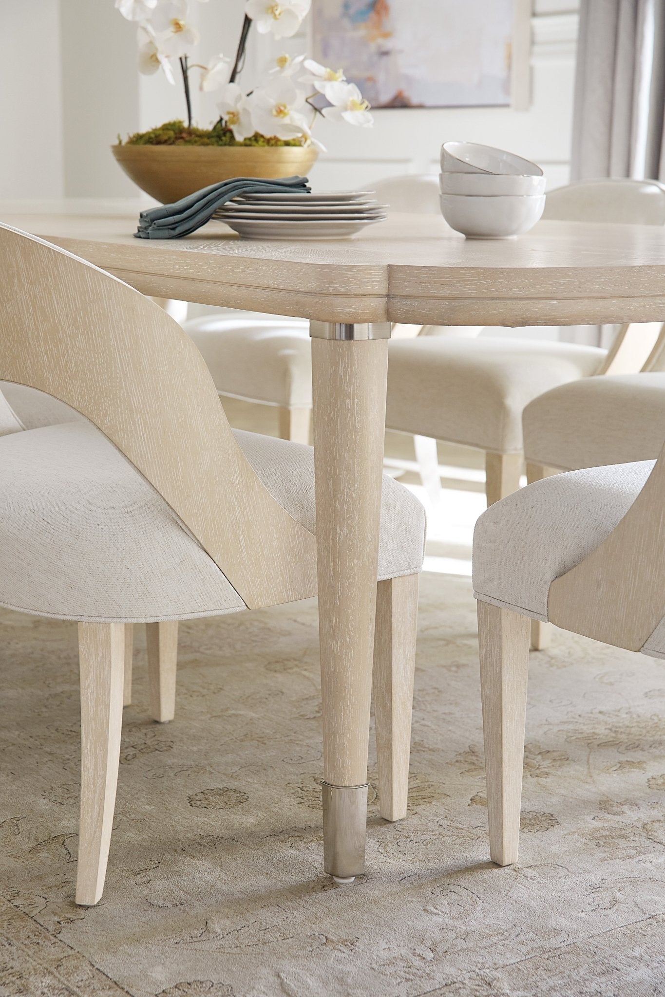 HookerNouveau Chic Rectangle Dining Table with 1 - 22in Leaf
