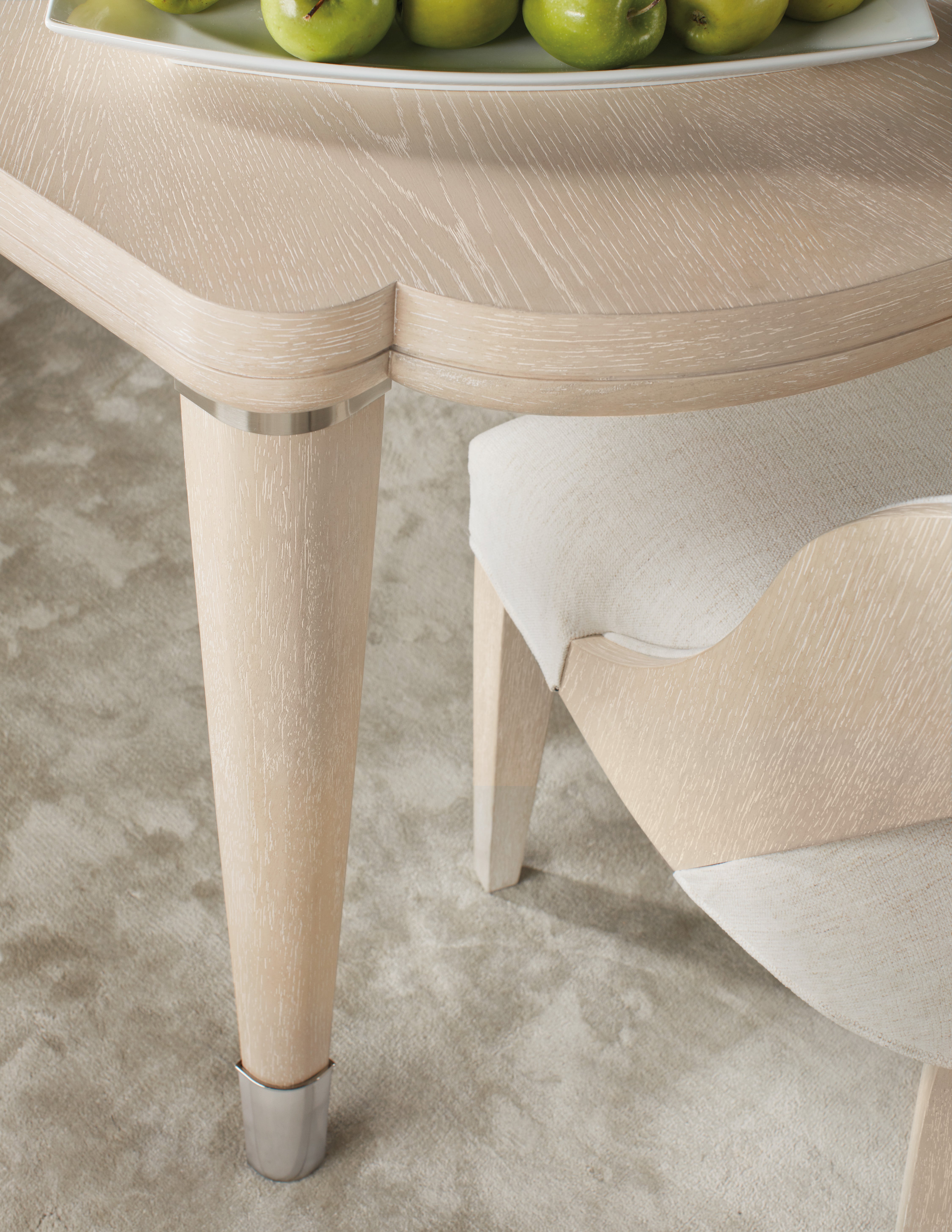 Nouveau Chic Rectangle Dining Table with 1-22in Leaf