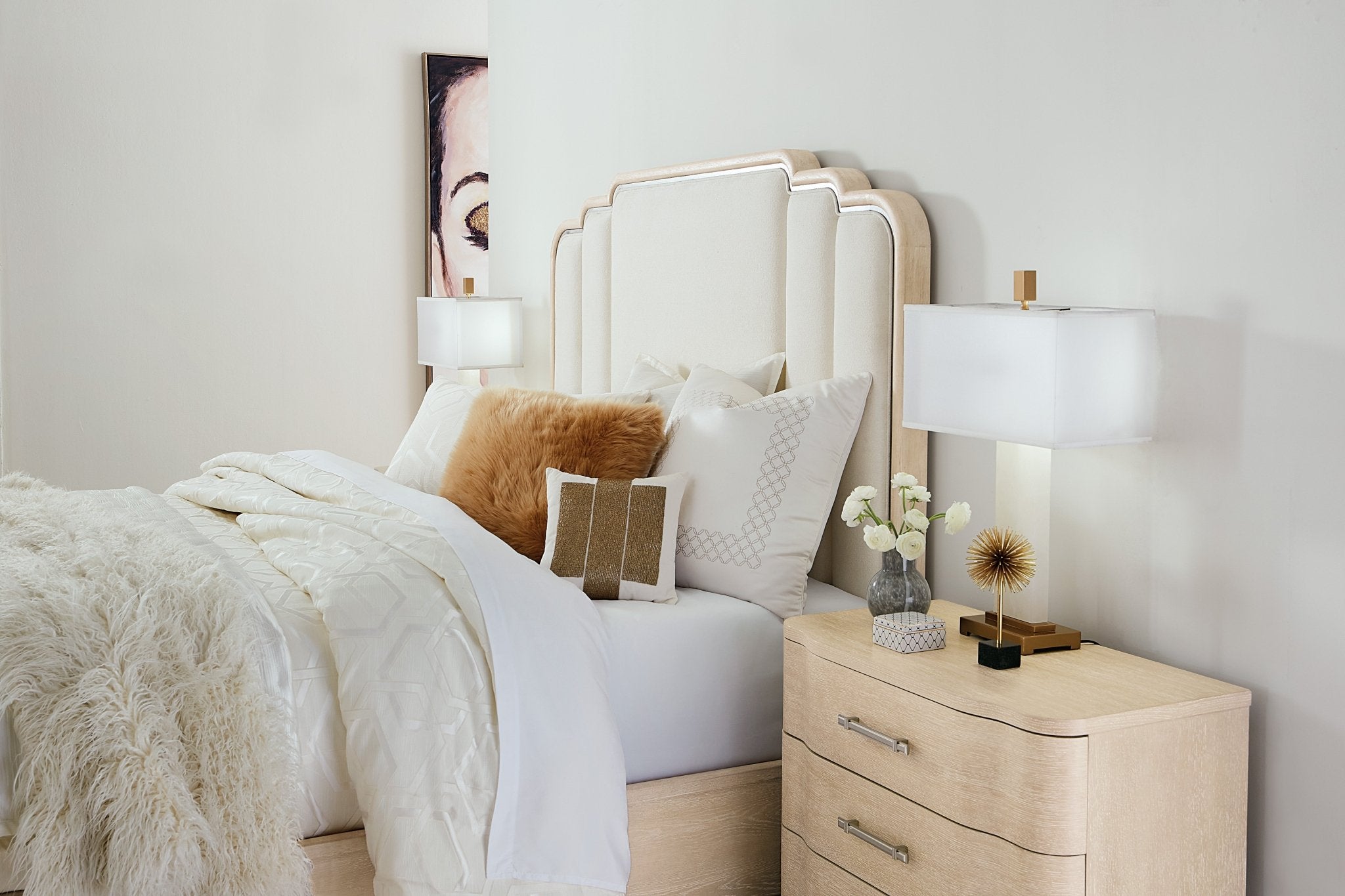 HookerNouveau Chic Three Drawer Nightstand