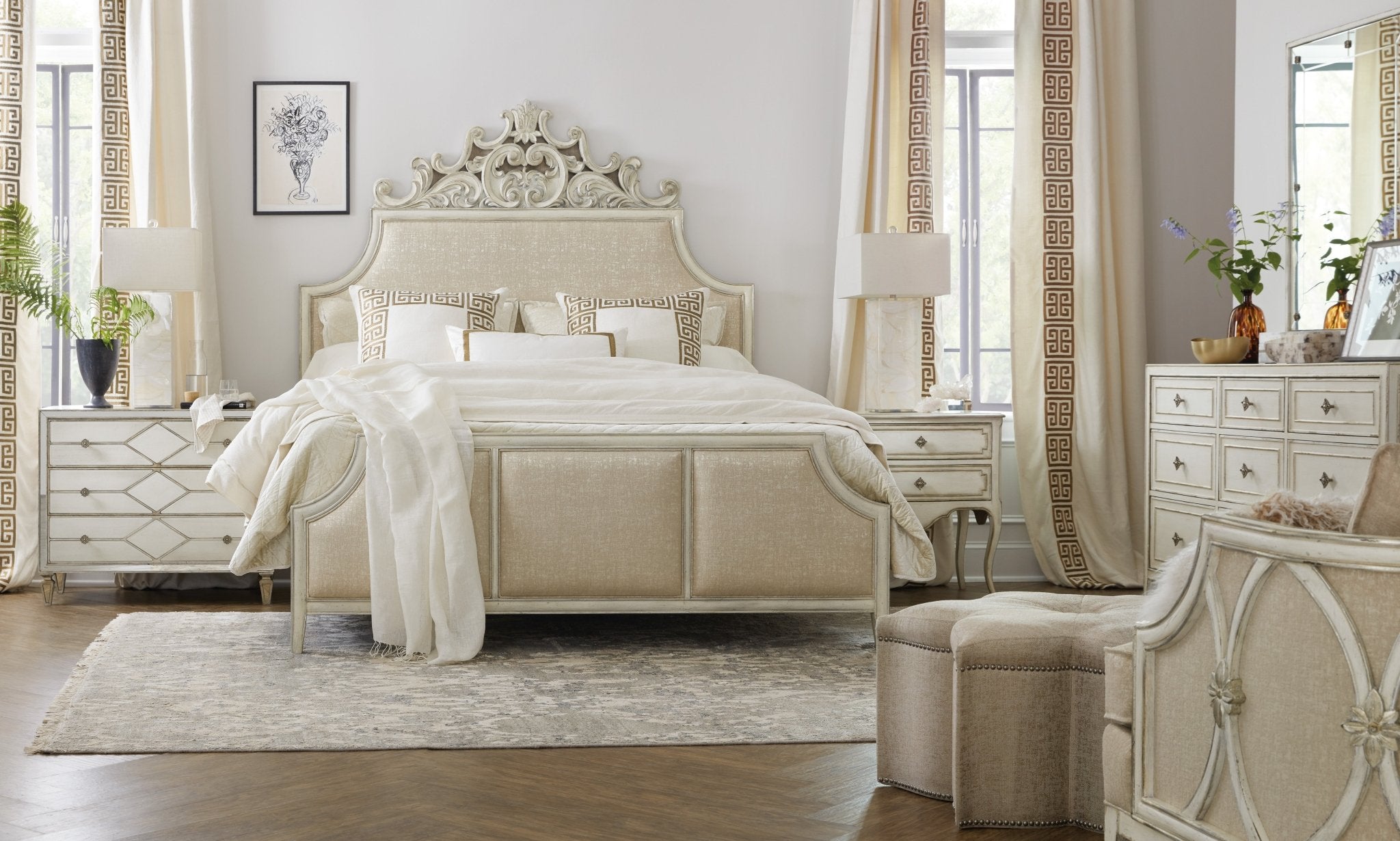 HookerSanctuary Coco En Blanc Nightstand