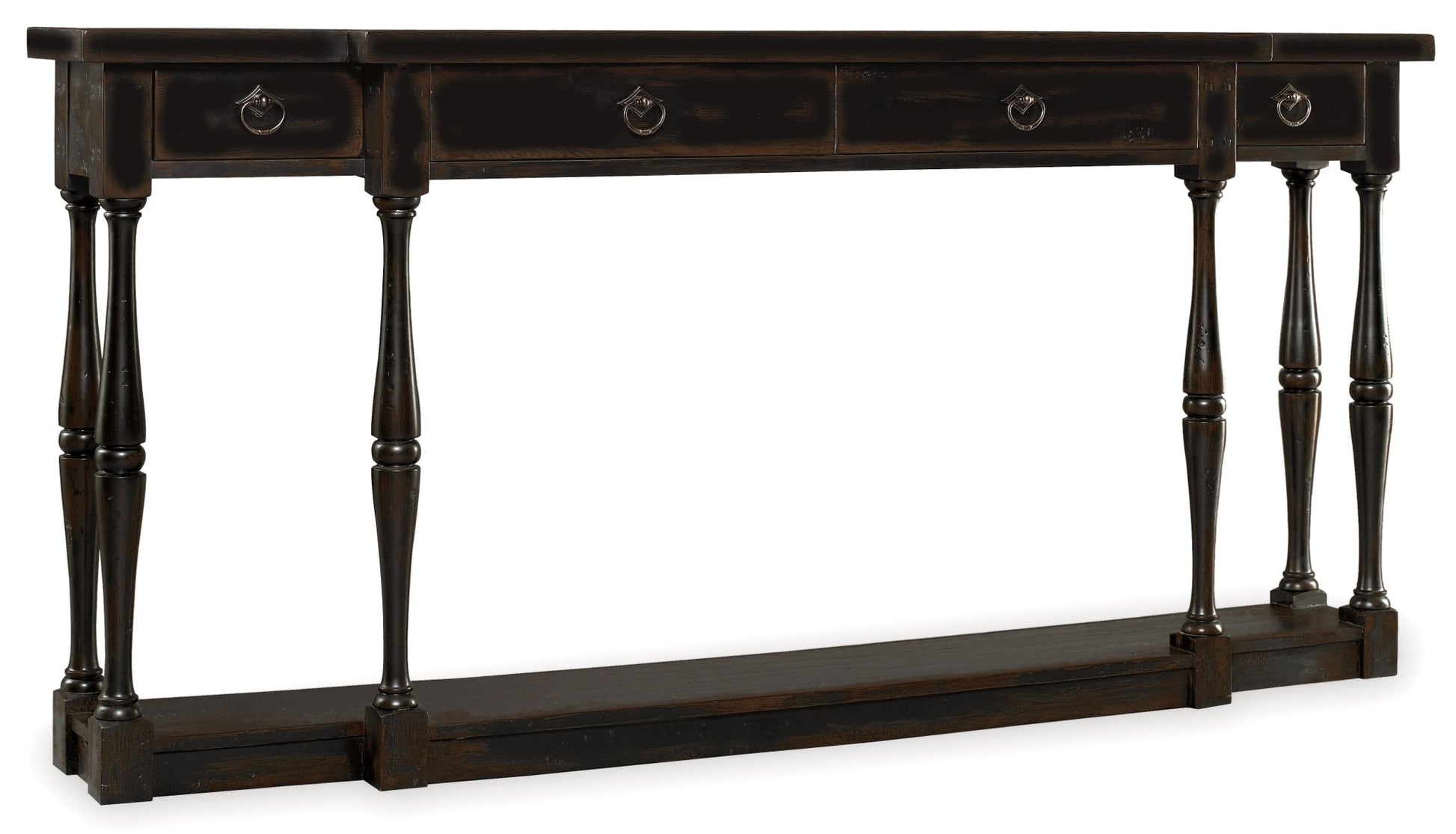 HookerSanctuary Four - Drawer Thin Console - Ebony