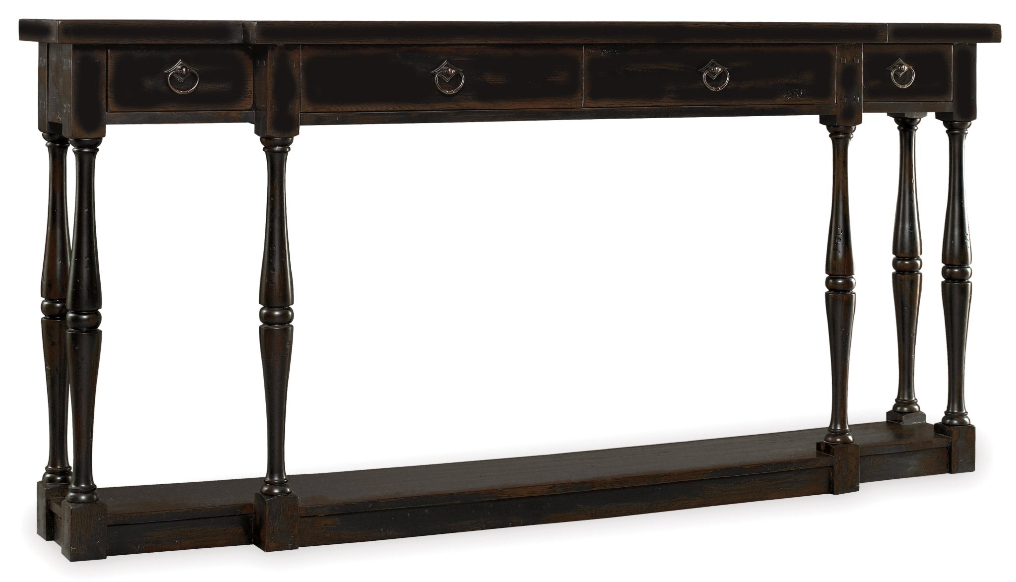 HookerSanctuary Four - Drawer Thin Console - Ebony