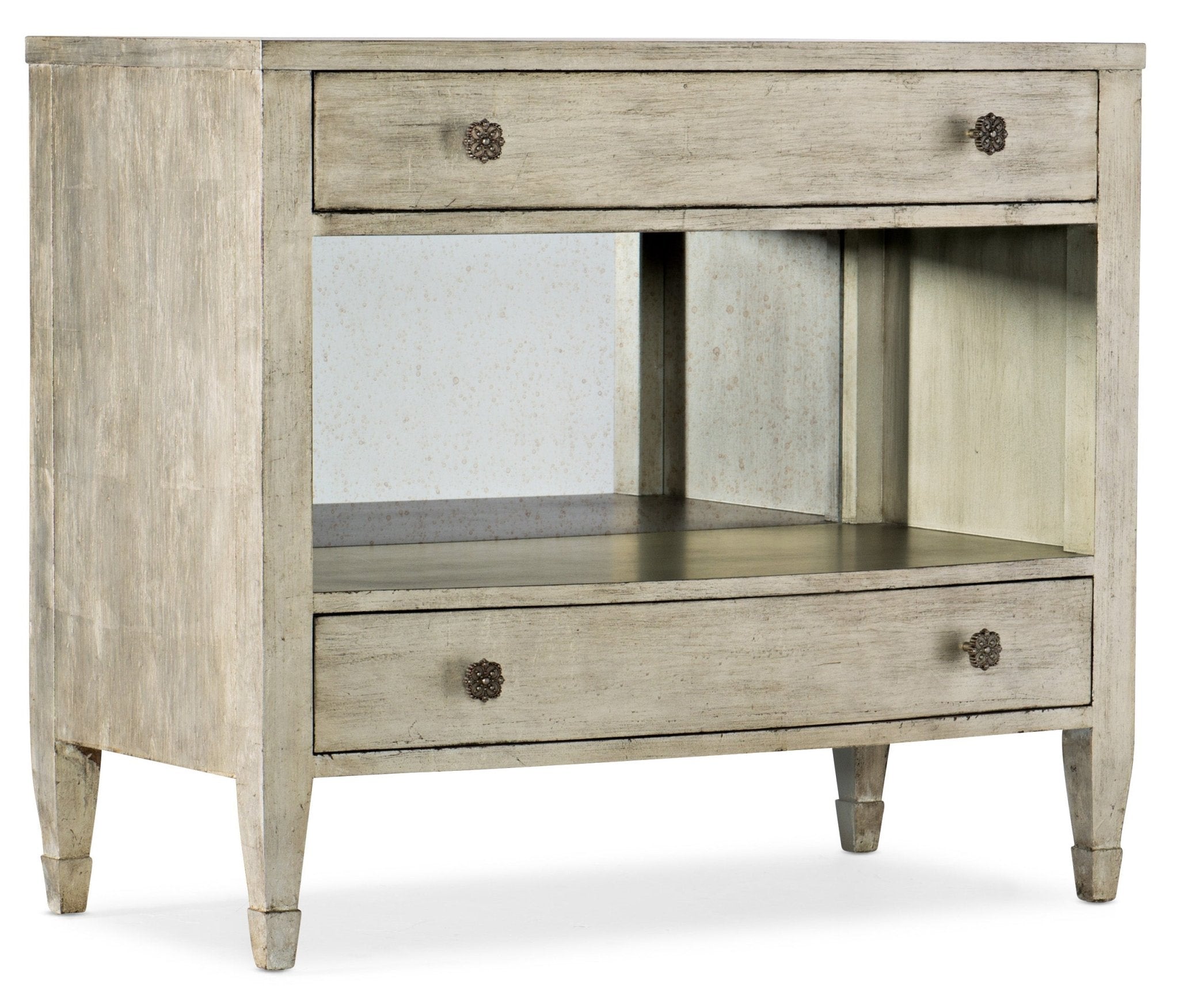 HookerSanctuary Gemme Two Drawer Nightstand