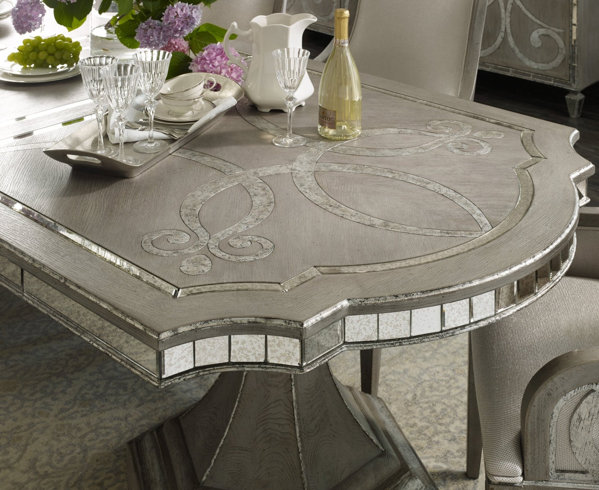 HookerSanctuary Rectangle Dining Table with 2 - 20in Leaves