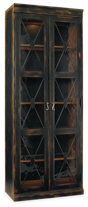 HookerSanctuary Two - Door Thin Display Cabinet - Ebony