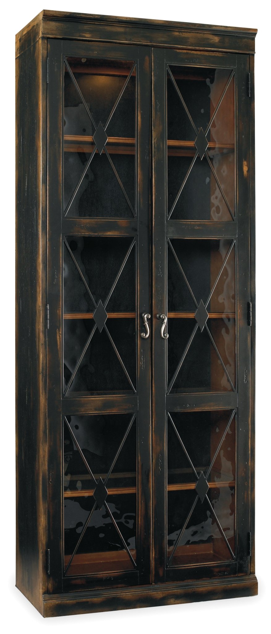 HookerSanctuary Two - Door Thin Display Cabinet - Ebony