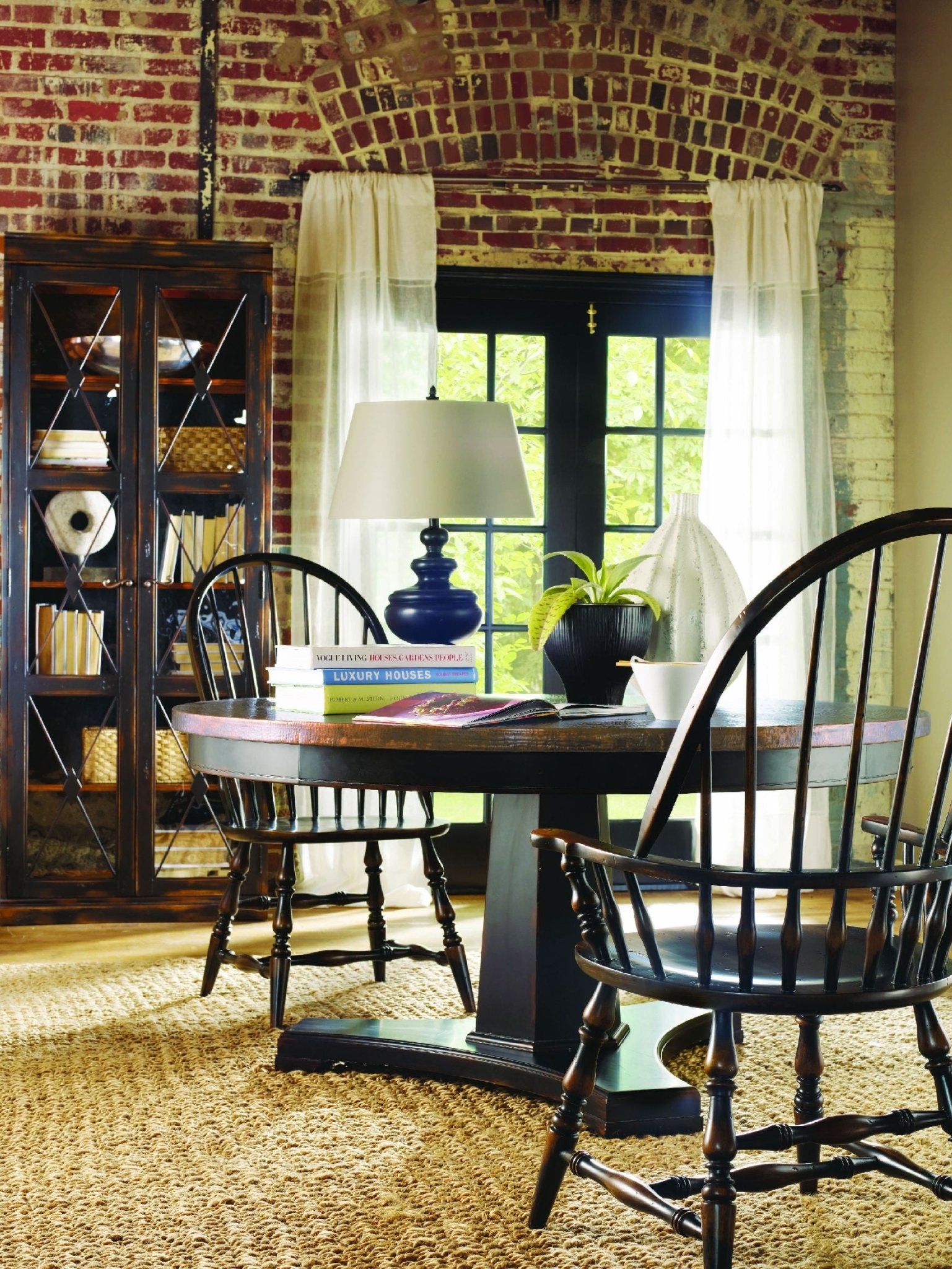 HookerSanctuary Two - Door Thin Display Cabinet - Ebony