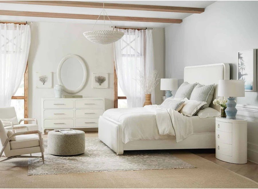 HookerSerenity Ashore King Upholstered Panel Bed