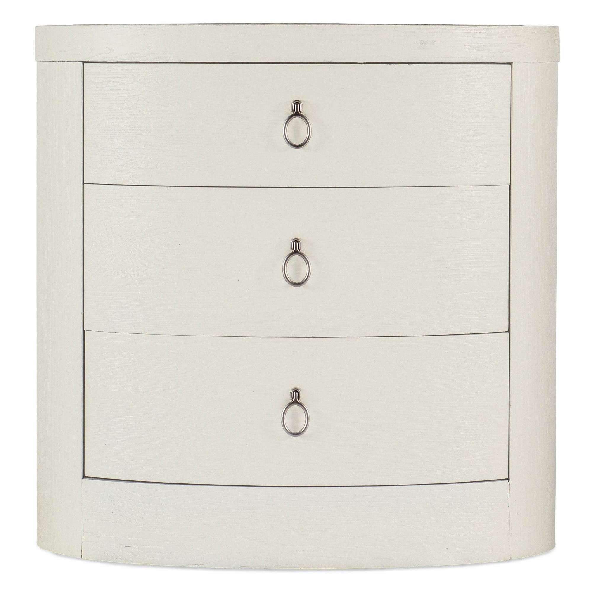 HookerSerenity Wavecrest Oval Nightstand