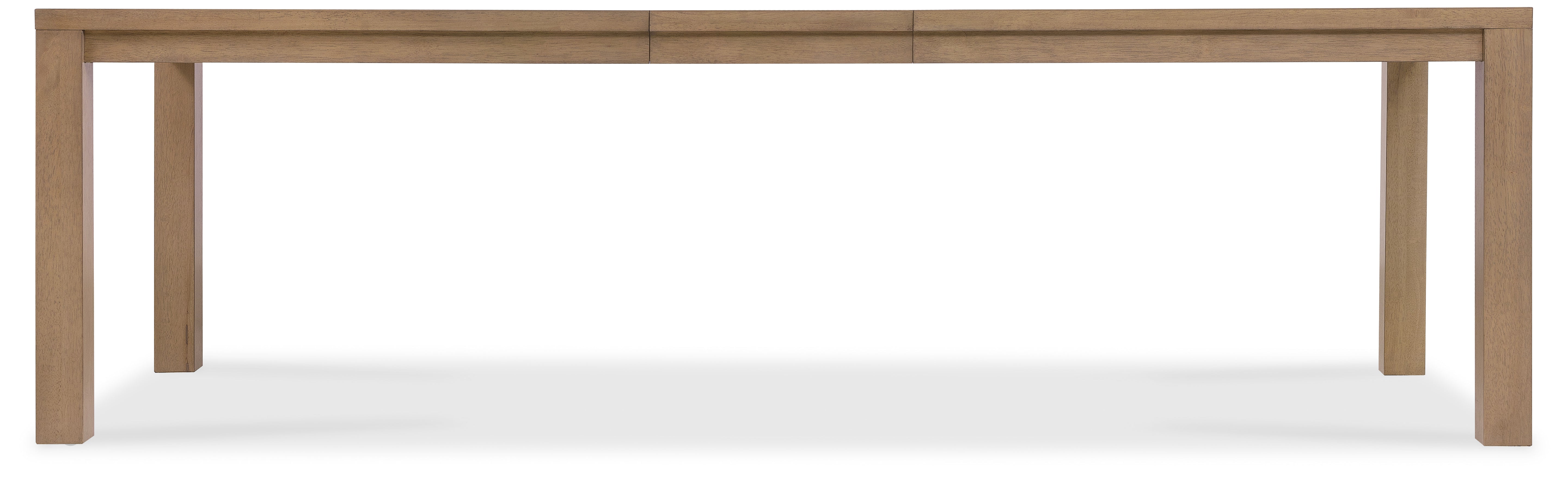 Sonnet 长方形餐桌，带一块 18 英寸的延伸板。