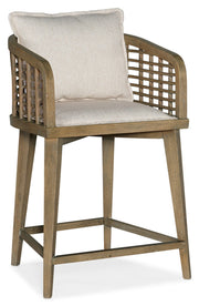 HookerSundance Barrel Back Swivel Counter Stool