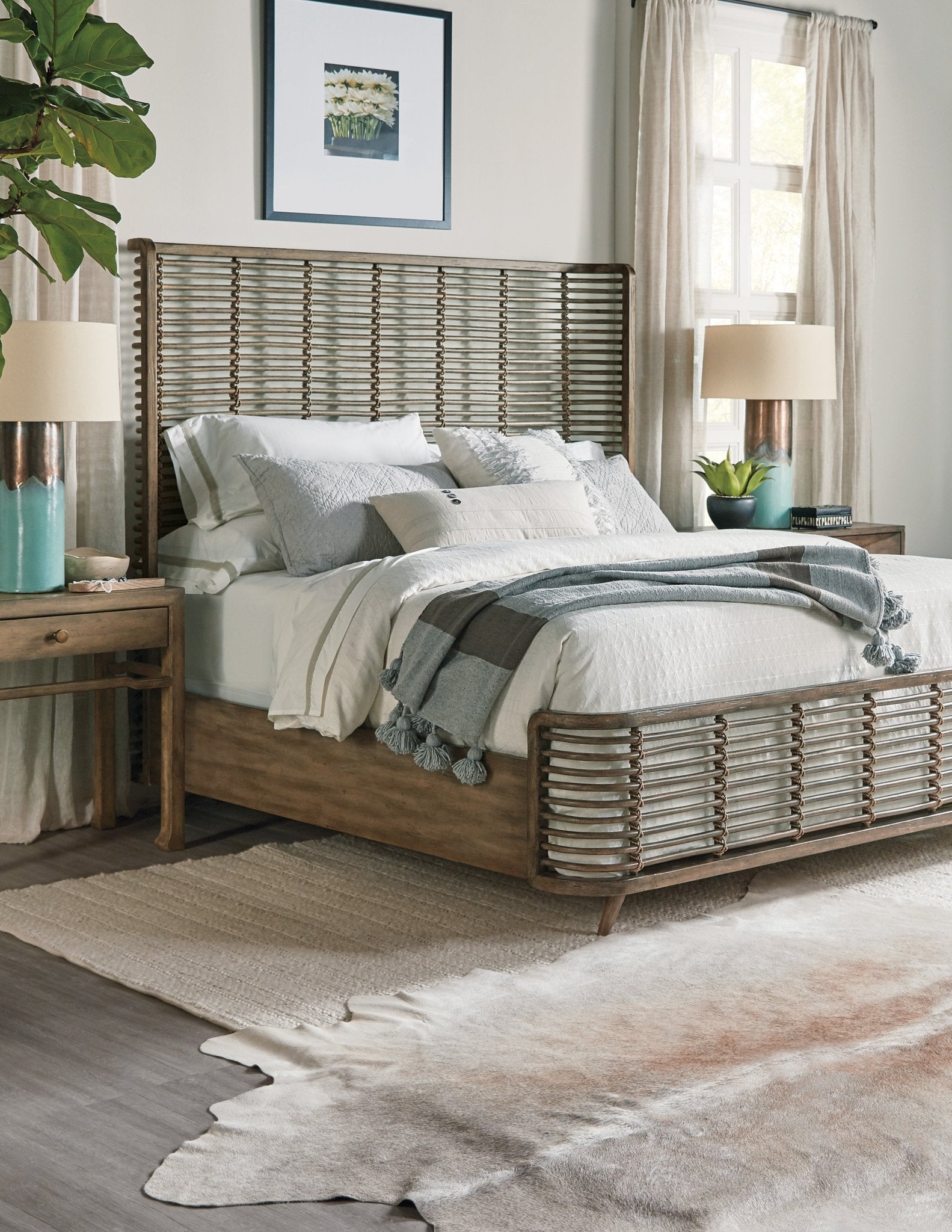 HookerSundance King Rattan Bed
