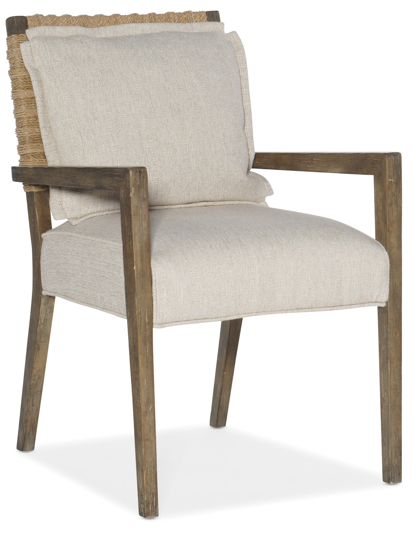 HookerSundance Woven Back Arm Chair