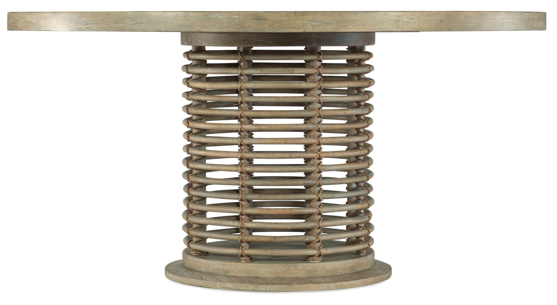 HookerSurfrider 60in Rattan Round Dining Table