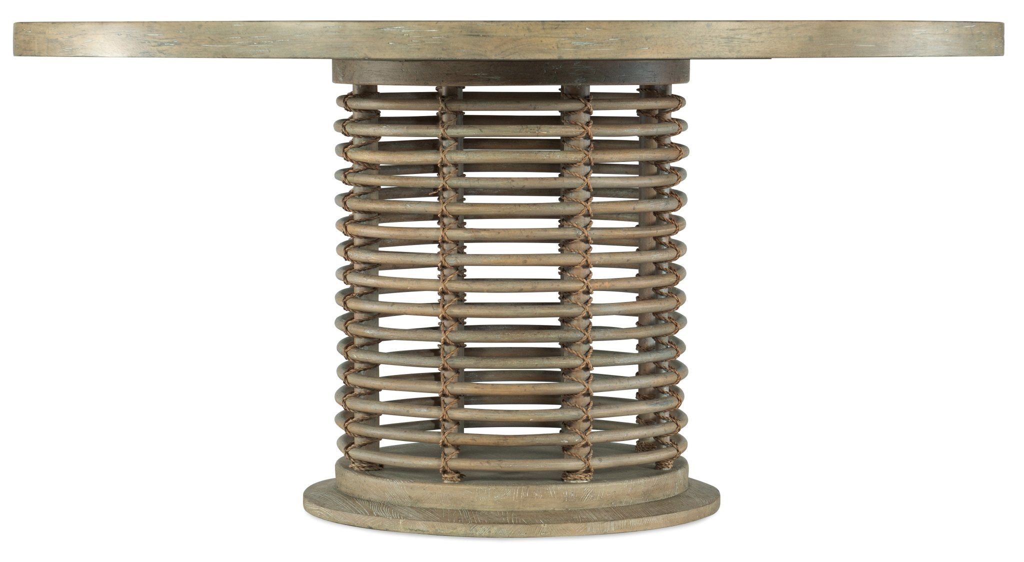 HookerSurfrider 60in Rattan Round Dining Table