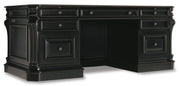 HookerTelluride 76'' Executive Desk withLeather Panels