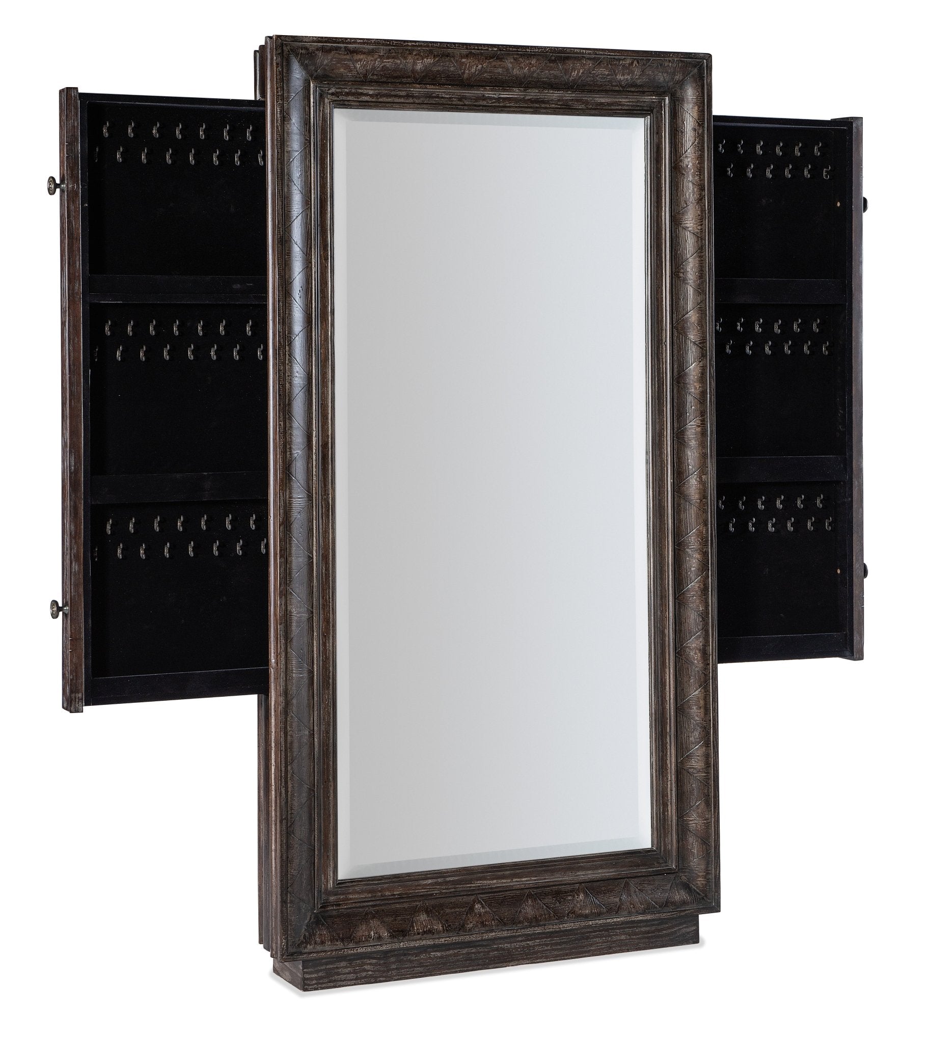 HookerTraditions Floor Mirror withhidden jewelry storage