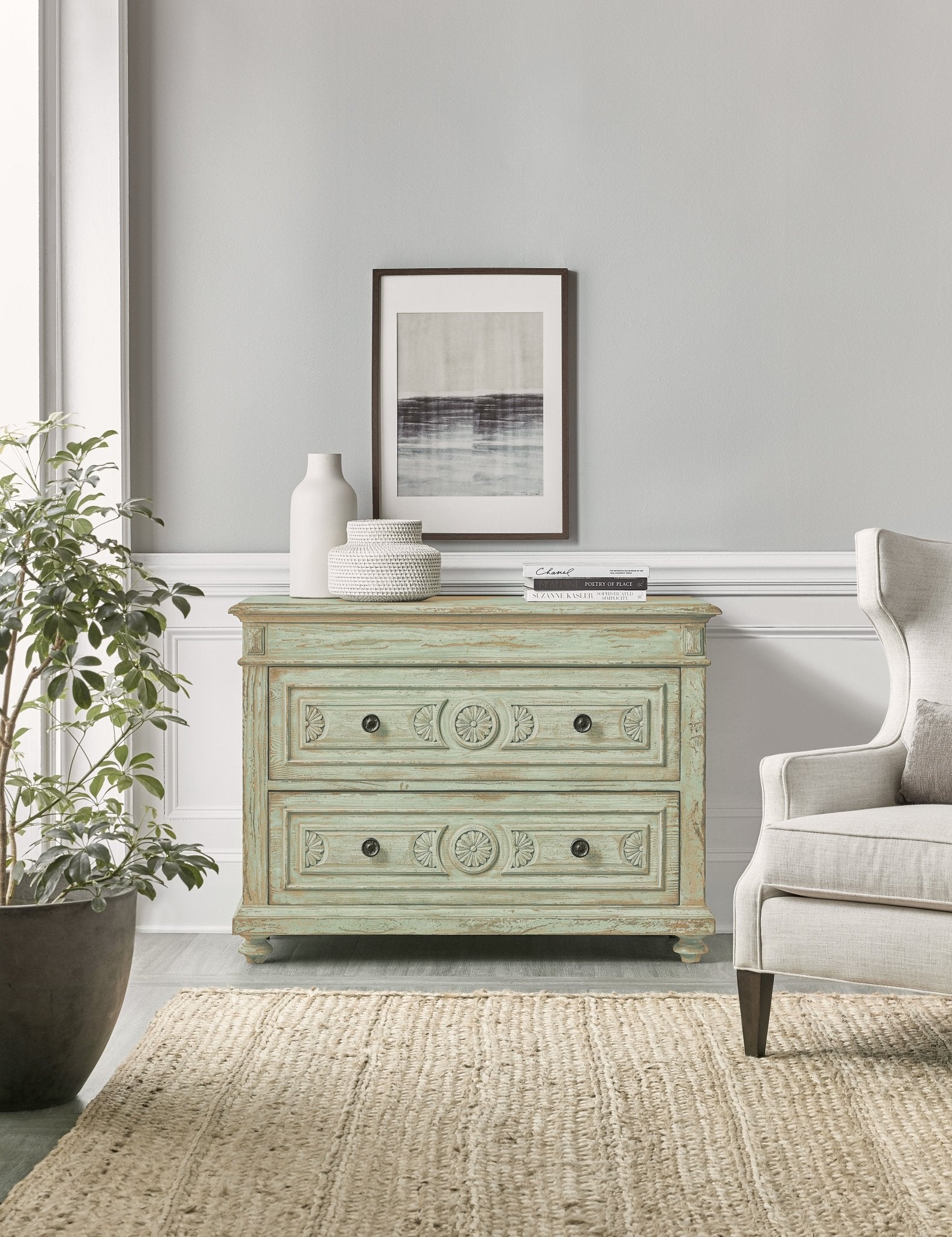 HookerTraditions Two - Drawer Accent Chest