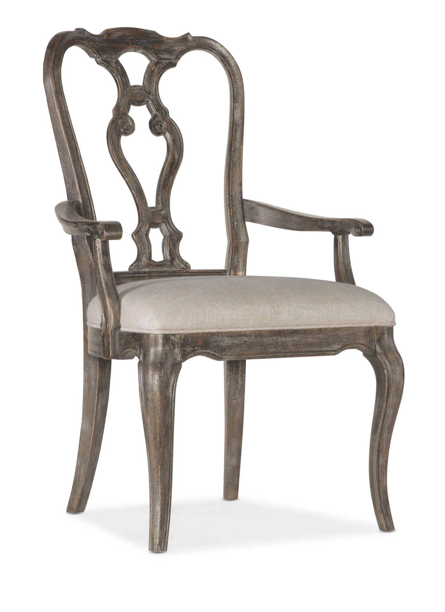 HookerTraditions Wood Back Arm Chair