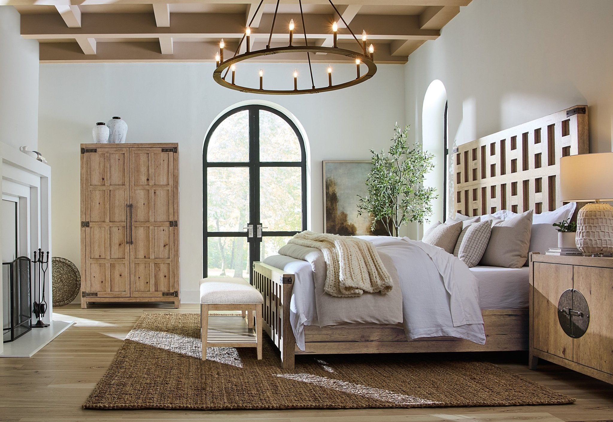 HookerVineyard Row Bed Bench