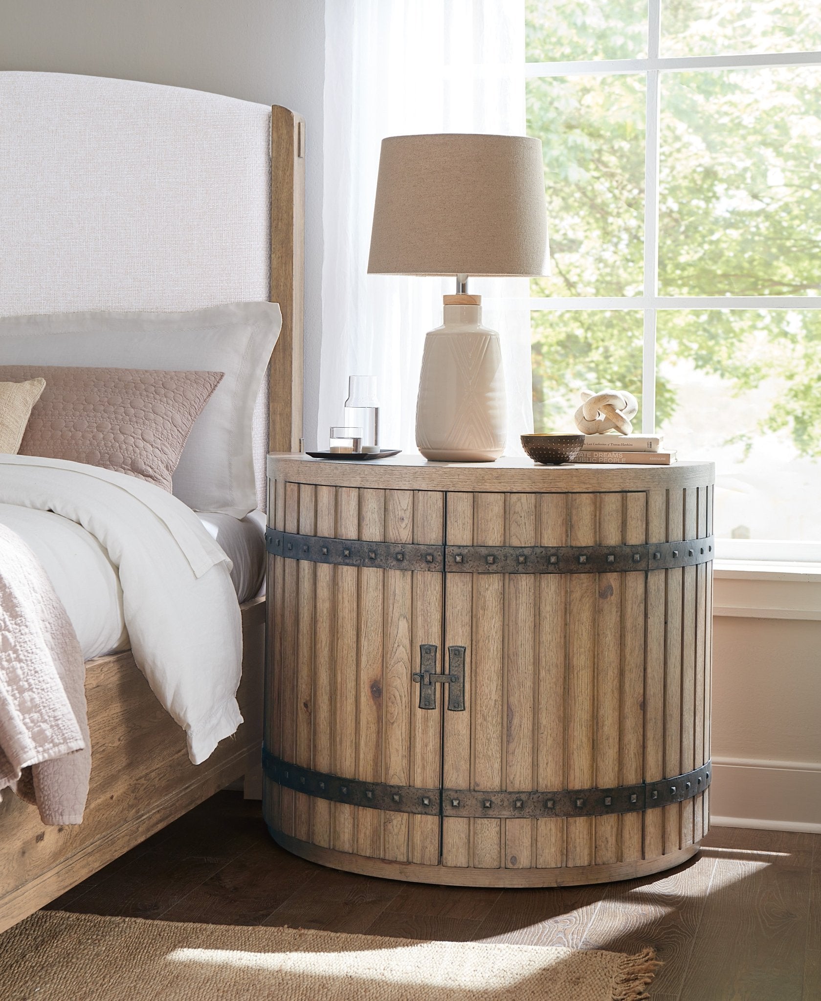 HookerVineyard Row Demilune Nightstand