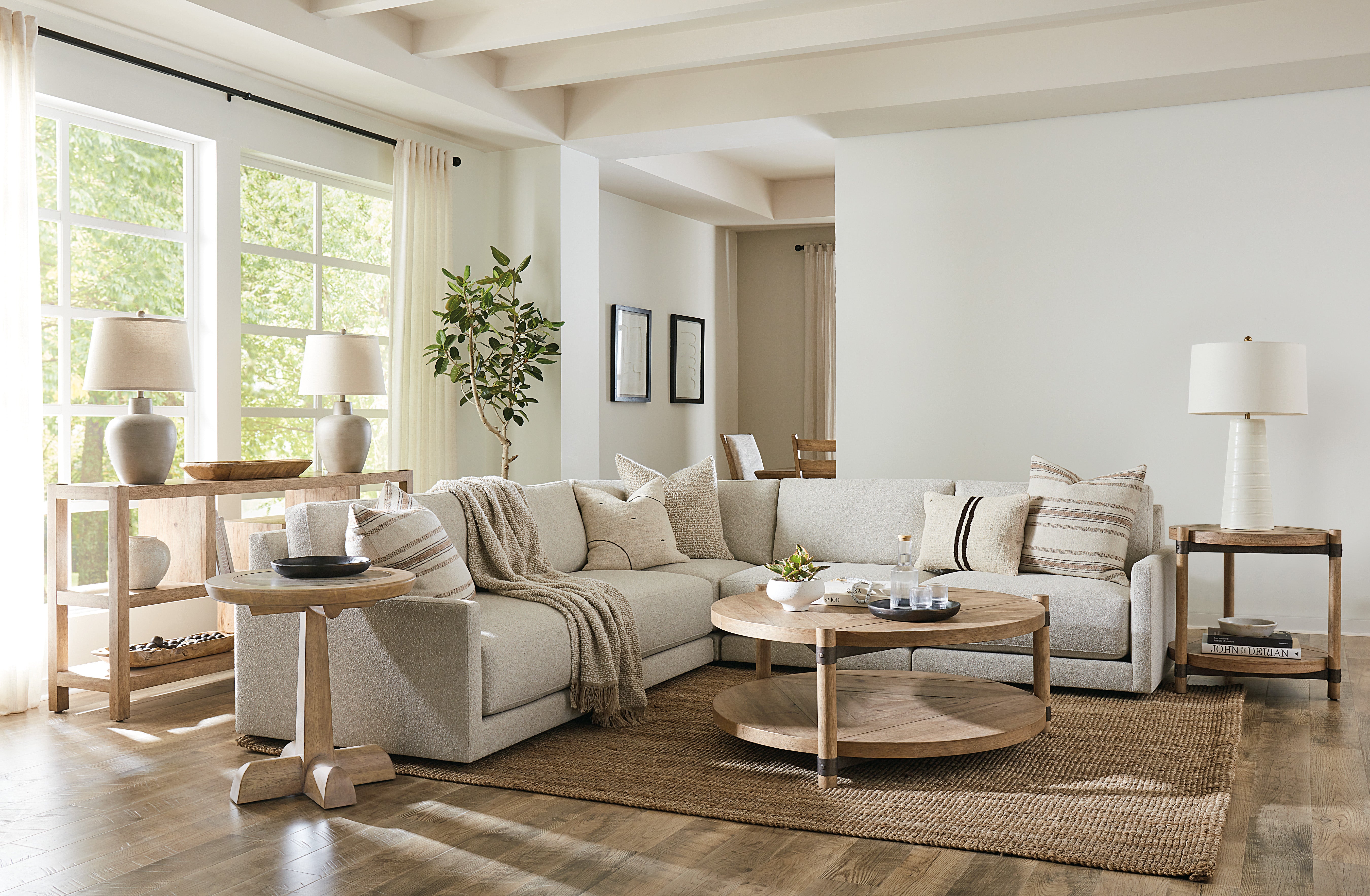 Vineyard Row Round End Table