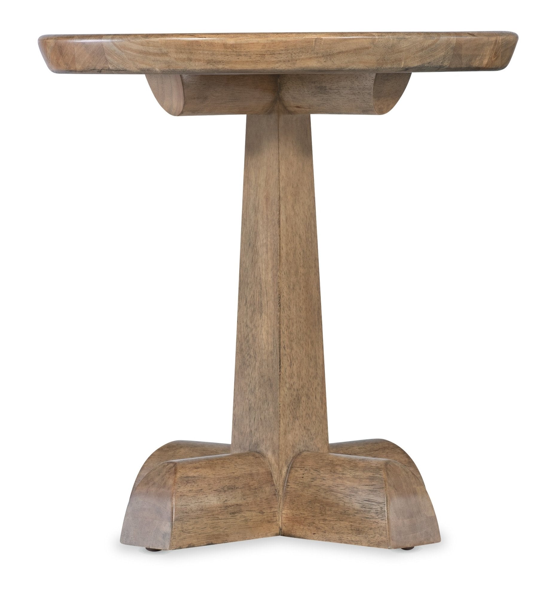HookerVineyard Row Round Pedestal End Table
